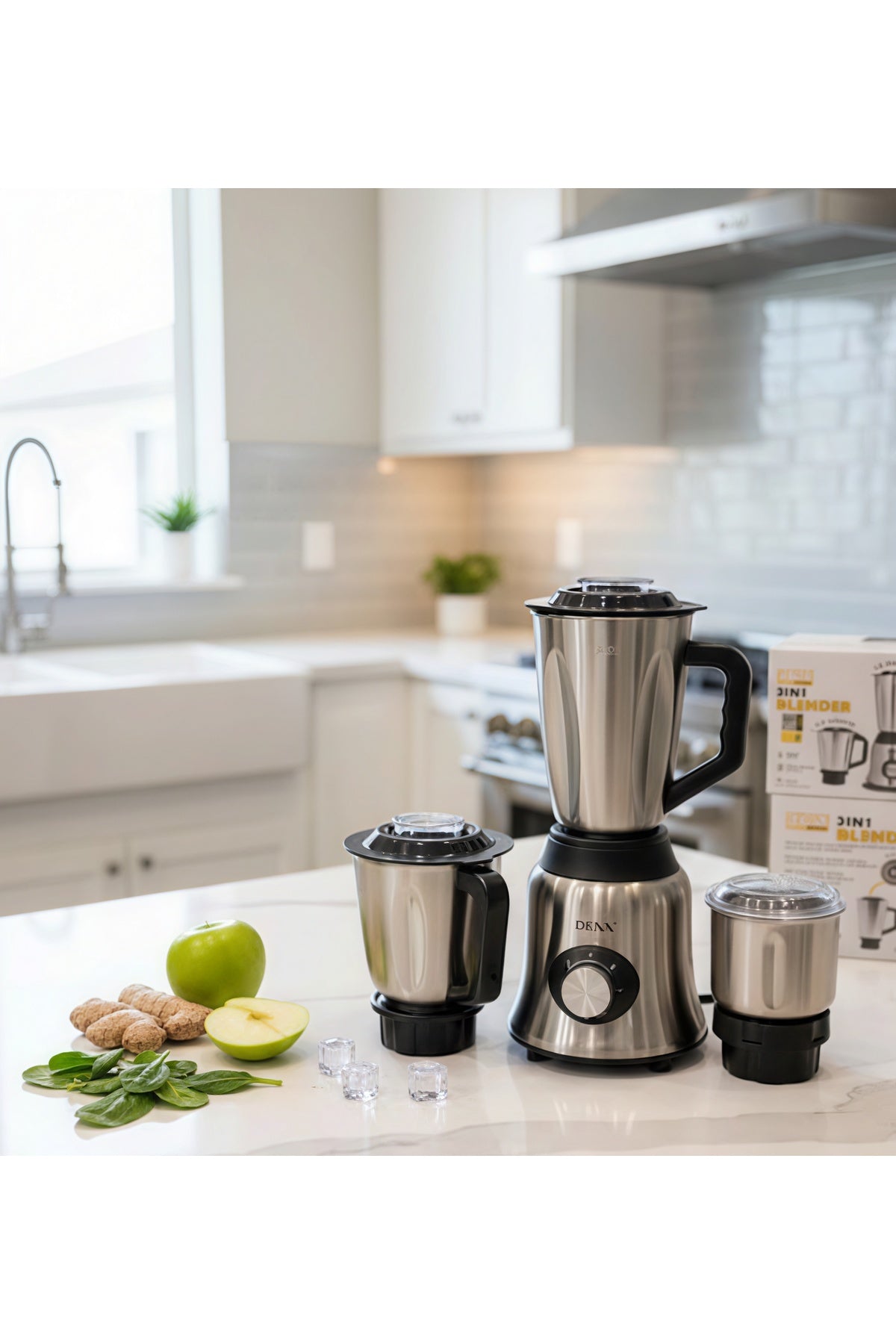 3 in 1 Blender Set 800W Multi-Function Blender with 3 Jars High Speed Motor Food Processor DX3225