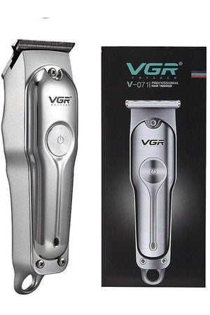 VGR V-071 Professional Hair Trimmer Stainless Steel USB Charging with 3 Combs