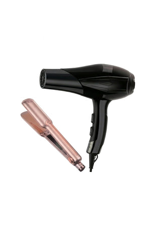 Geimiy Max 2-in-1 Hair Styling Set High Power Hair Dryer with AC Motor & Ceramic Hair Straightener