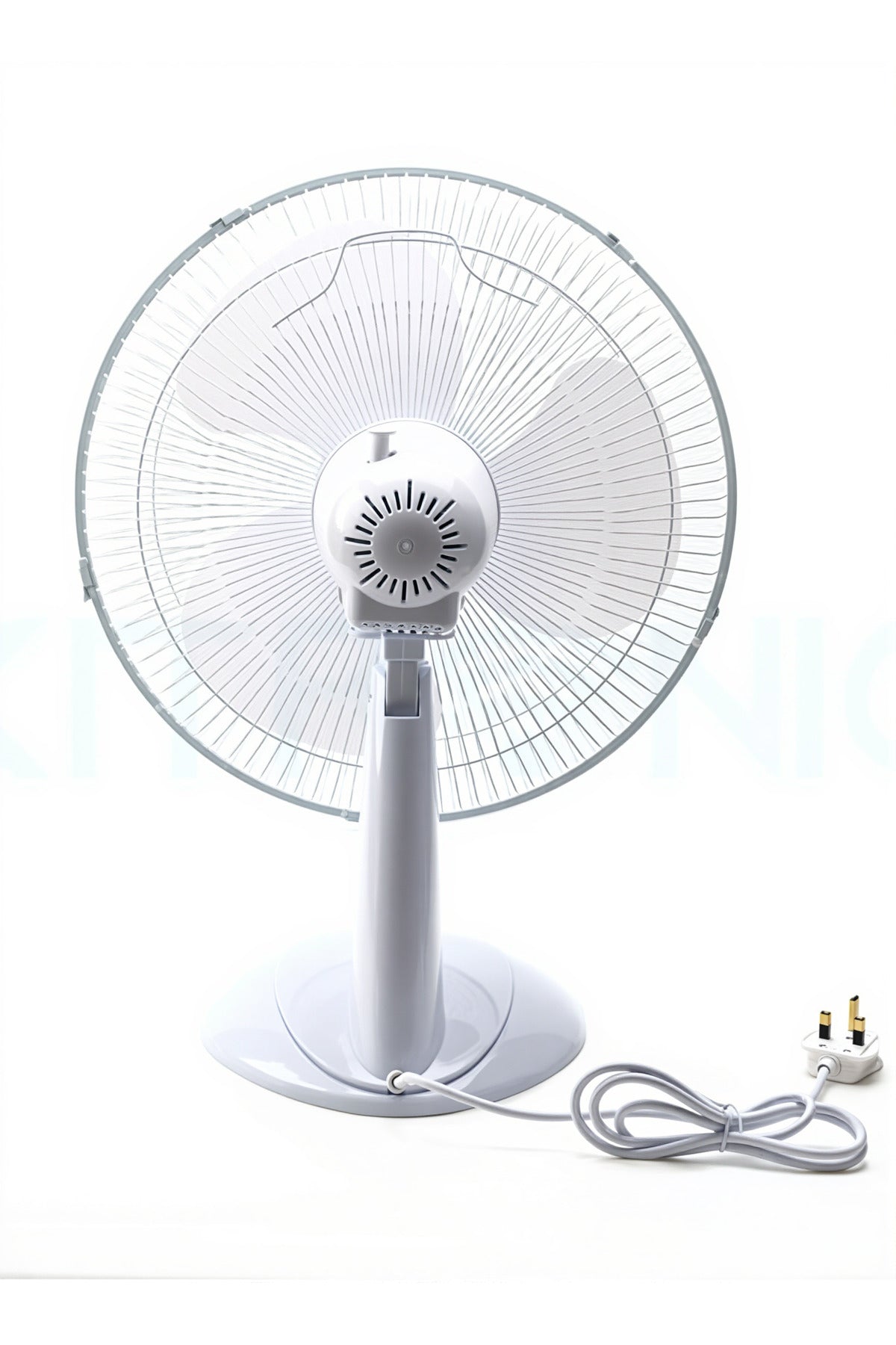 Electric Table Fan 40W | 3 Speed Portable Cooling Fan | White Table Desk Fan