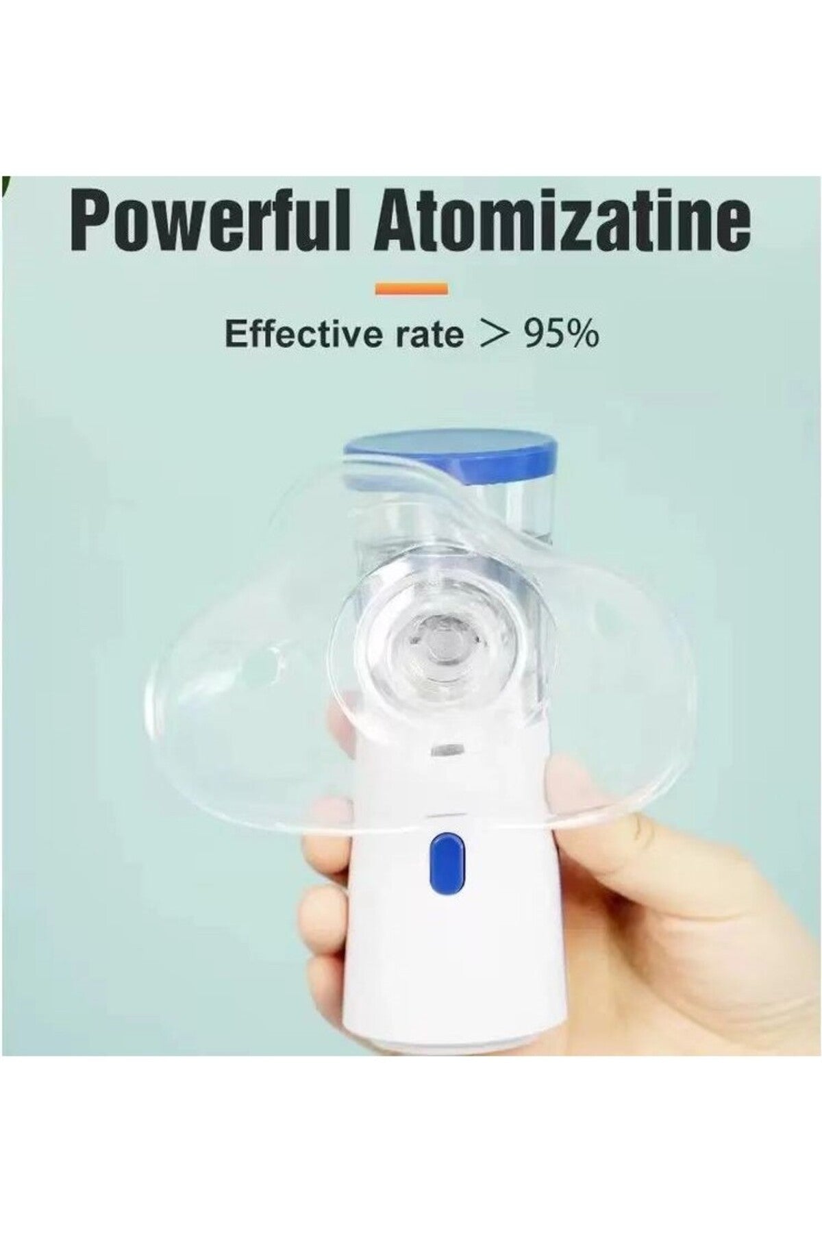 Portable steam inhaler for children and adults, small and easy to use to relieve breathing symptoms and problems