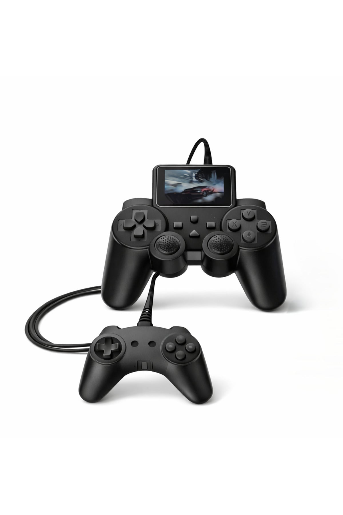 2-in-1 Retro Handheld Game Console with 520 Built-in Portable Gaming Device with Dual Player