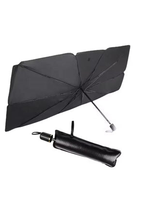 Foldable Car Sunshade Umbrella 150×80cm Reflective Windshield Cover 10 Rib Reinforced Auto Sun Shade Universal Fit for SUV, S