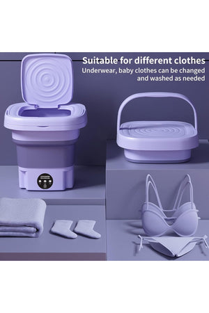DENX Mini 11L Foldable Washing Machine for Baby Clothes Underwear or Small Things, DX3423