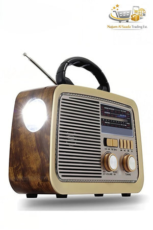 Hifi-Speaker FM Radio AM, SW Radio with USB, TF Card, AUX & Flashlight, Bluetooth Audio