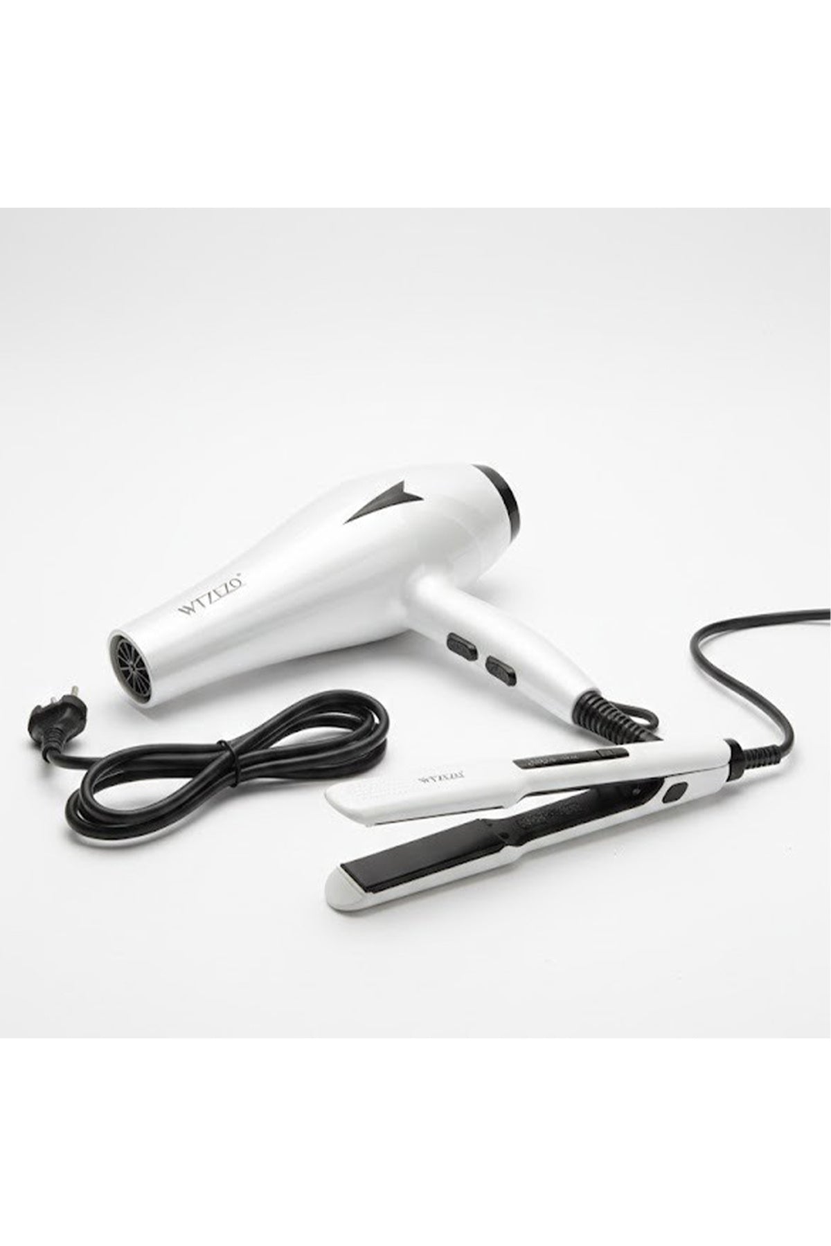 WTZEZO 2 in 1 Hair Dryer and Hair Straightener Set, Blow Dryer + Flat Iron, Hair Styling Kit, Z1