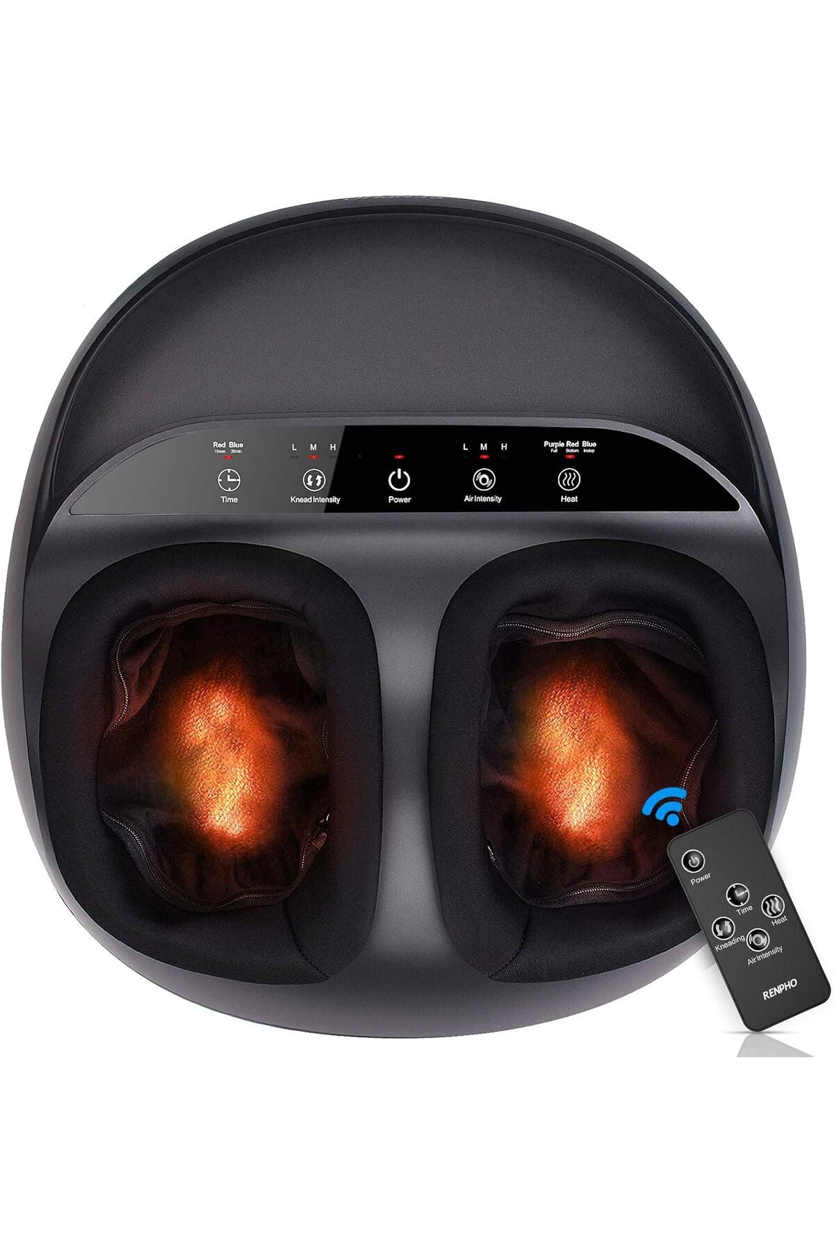 Electric Shiatsu Foot Massager Machine with Heat & Air Compression Massager for Home Relaxation