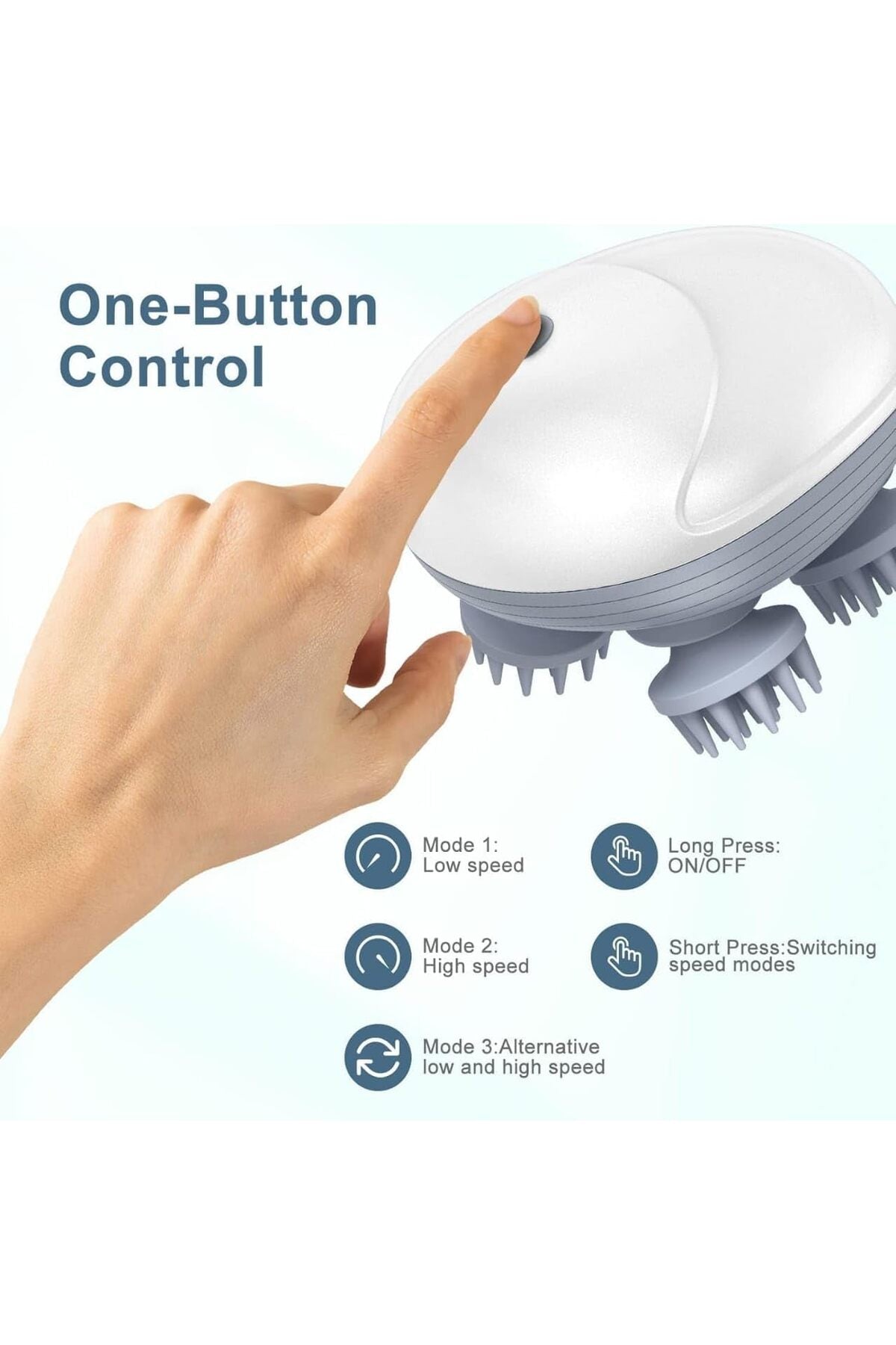 Smart Scalp Head Massager, Massager for Hair Growth, Head Massage with Kneading Technique, OSK-701