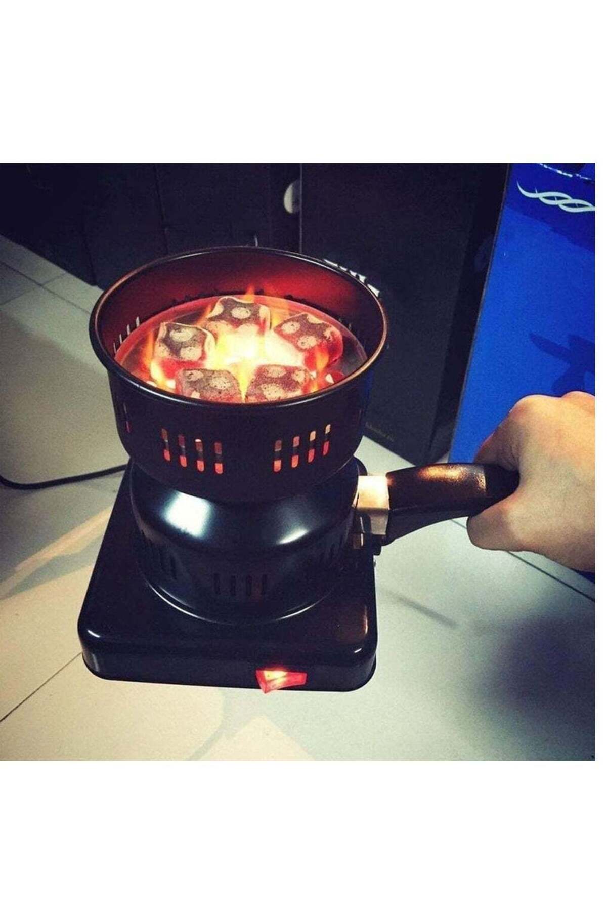 Electric Charcoal Starter, Fire Burner Stove - Porcelain Coating Removable Handle - For Boile