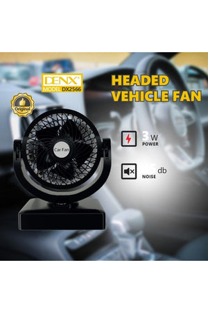 Headed Vehicle Car Fan Strong Wind 5 Blade Air Circulation Energy Saving Cooling Fan DX2566