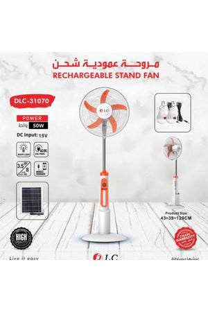 Vertical Fan Operated by Solar Power (DLC)