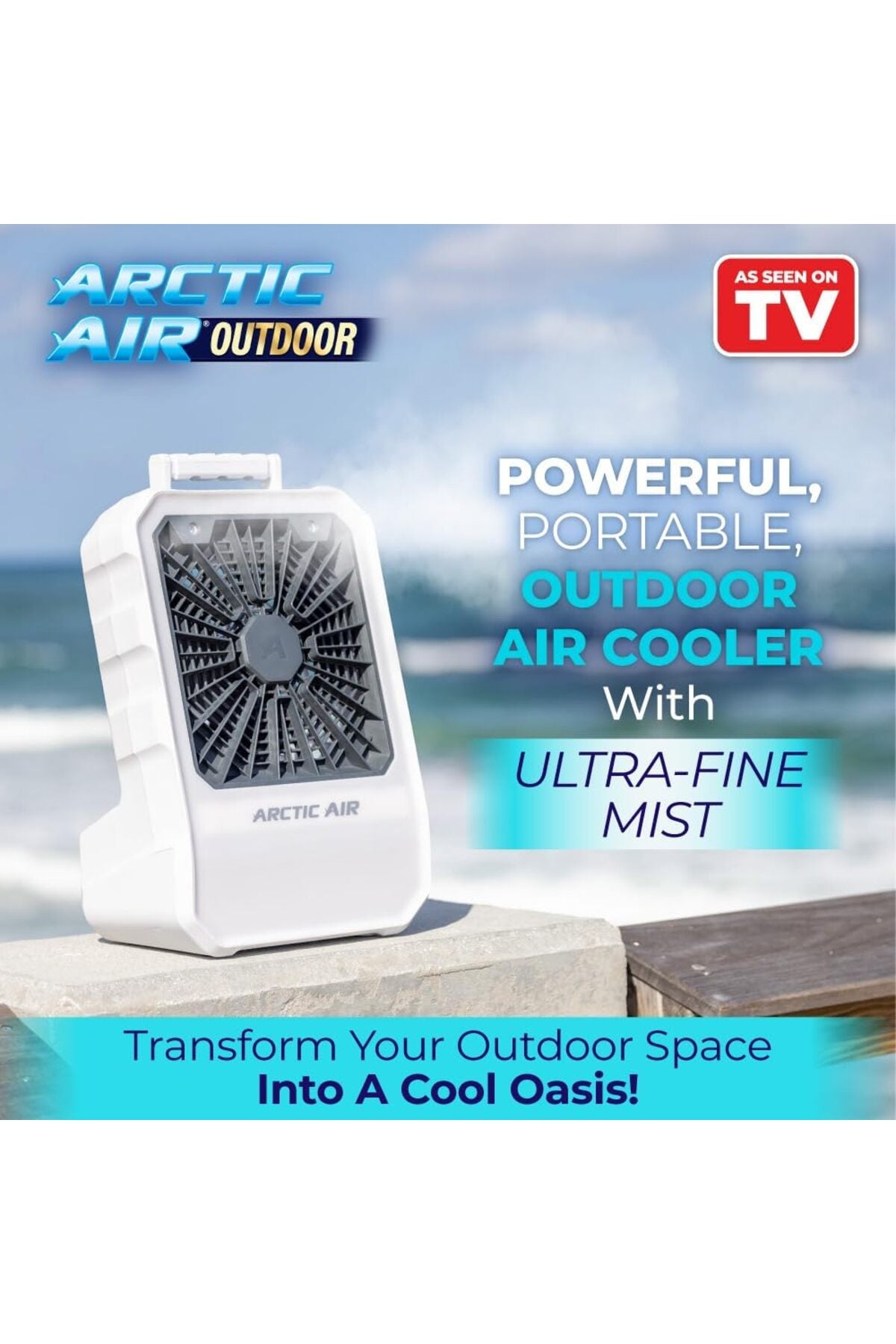 Evaporative Air Cooler Portable Air Cooler Rechargeable Cordless Fan 4 Speed Cooling Indoor Outdoor