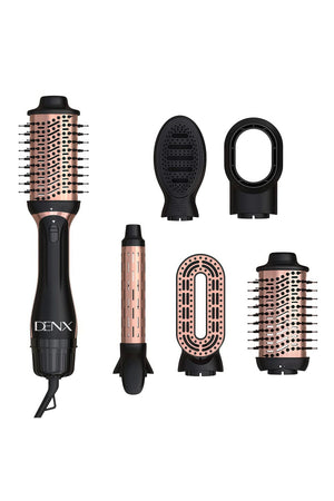 5-in-1 Hair Dryer Brush Set, Hot Air Styling Tool with Dryer, Curler, Straightener, DX1381