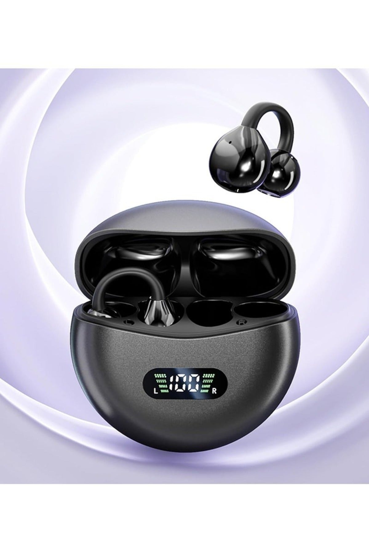 DENX Wireless Clip-on Earbuds, Wireless Bluetooth Earbuds with Mic, TWS In-Ear Headphones,, DX352