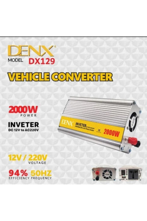 DINEX DX129 2000W 220V Car Power Inverter and Fast Car Charger