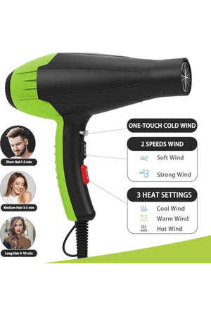 Professional Hair Dryer Straightener Combo 2-in-1 Hot Air Styler for Drying & Smoothing, DX3449