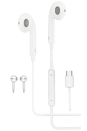 DENX HIFI Music Wired Headphones for iPhones Wired Earbuds, Type-C Compatible with iPhone, DX347-B