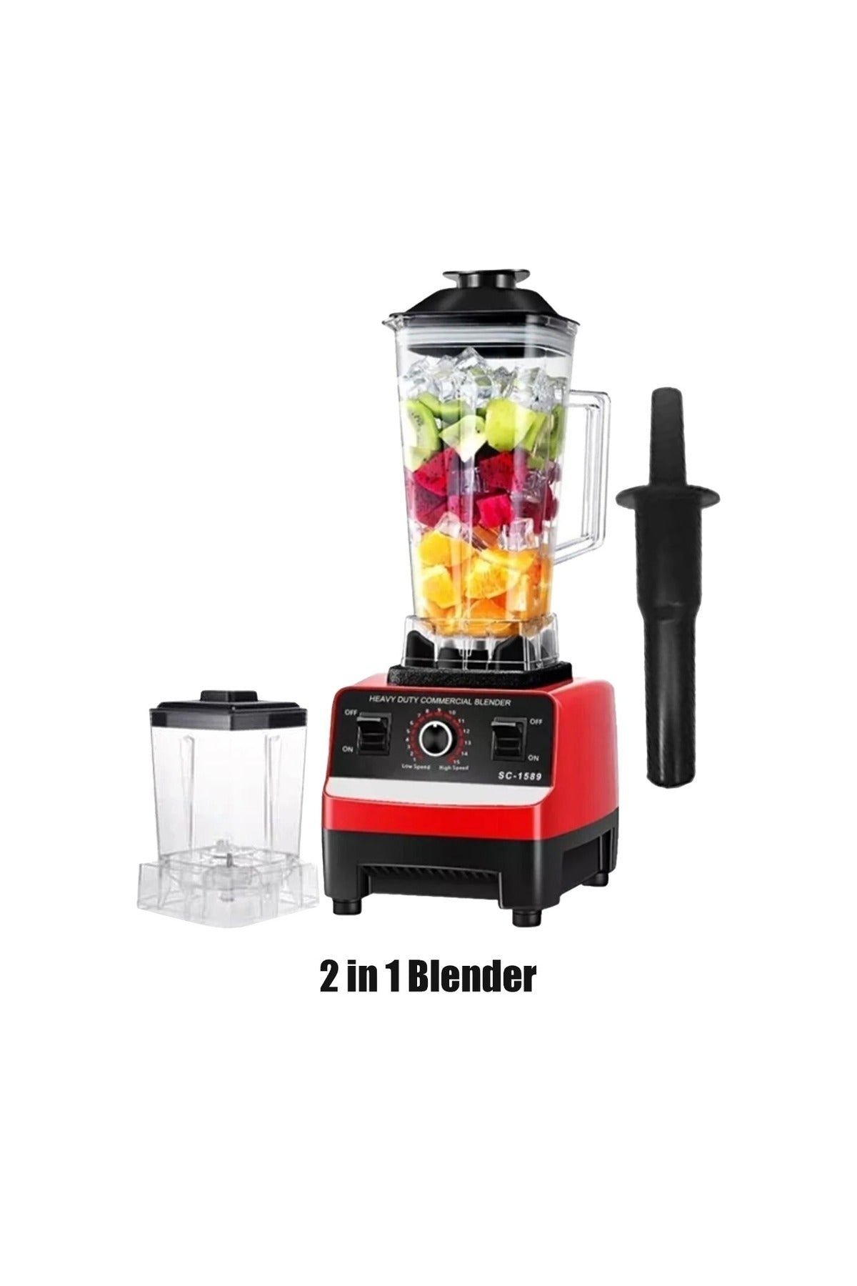 3 COMBO Set 5500W High Speed Blender 2.5L with Grain Grinder + 50g Coffee Grinder +1.8L Glass Kettle