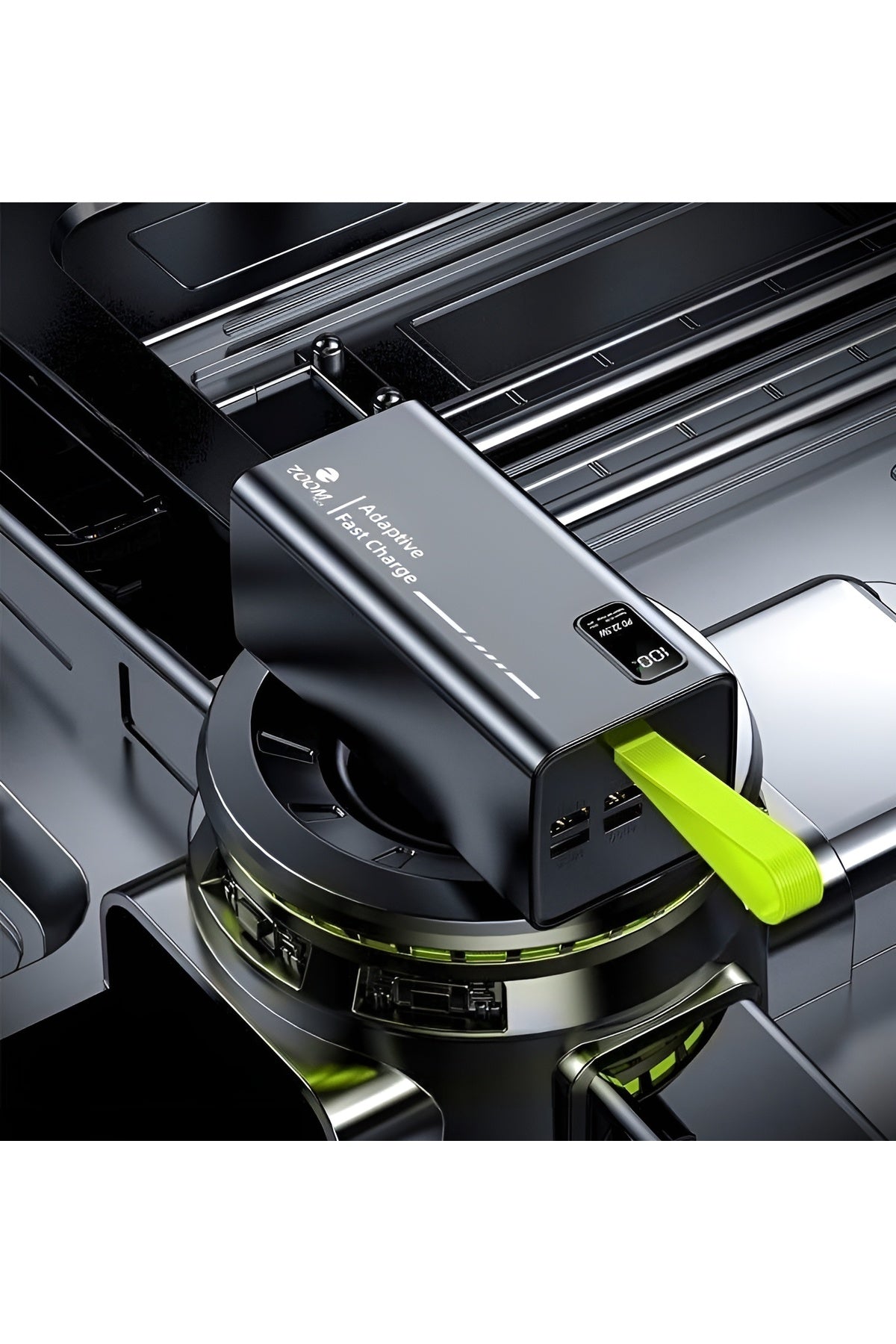 50000mAh Power Bank with Multiple Ports, 22.5W Fast Charging, Digital Display, and Hanging Lanyard
