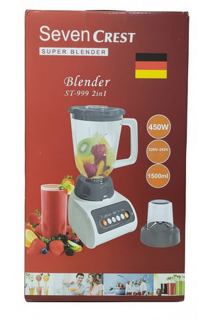 SEVEN CREST 2-in-1 1500ML Blender Machine, Electric 450W Juicer Blender & Dry Grinder, ST-999