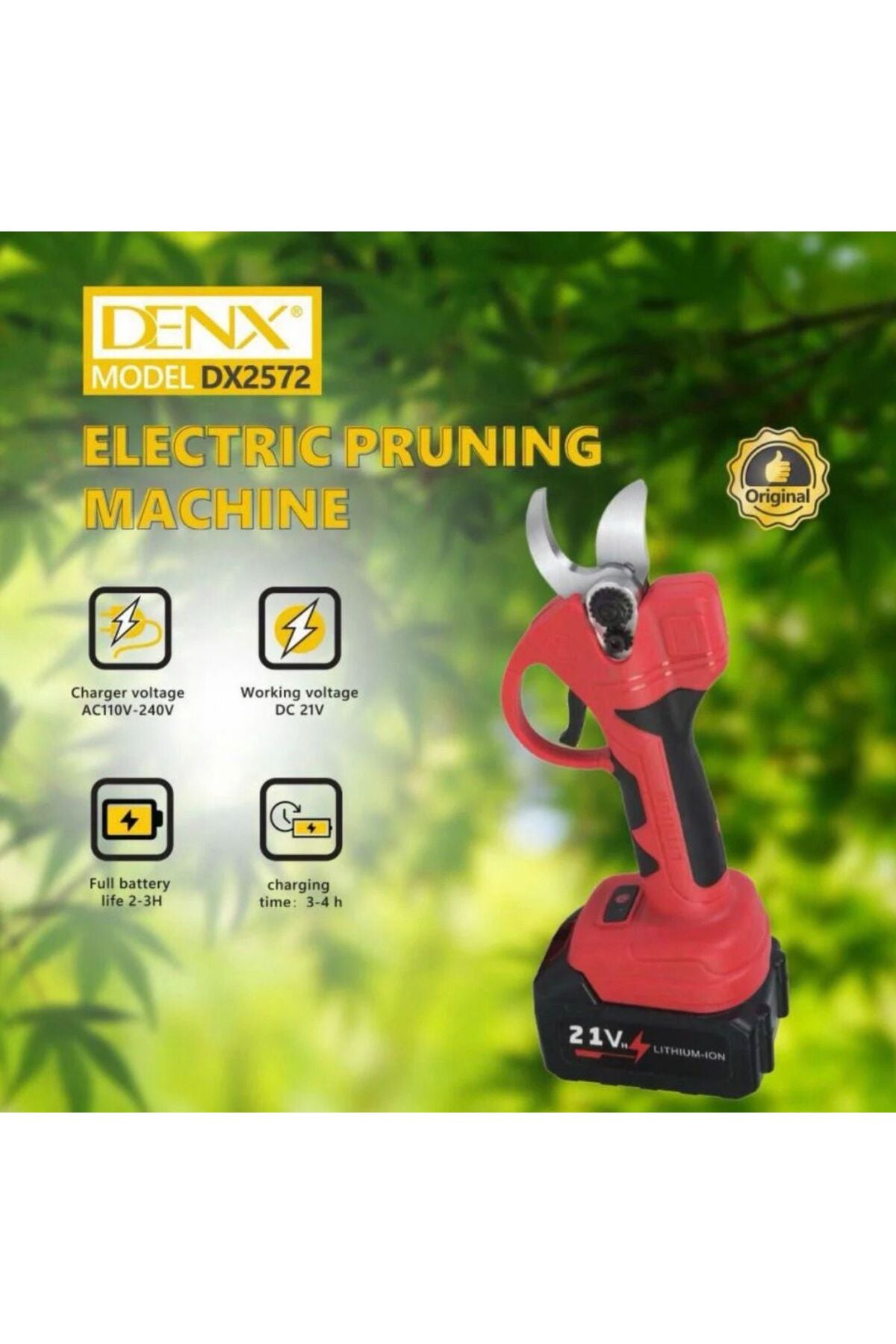 Electric Pruning Shears Cordless Tree Pruner