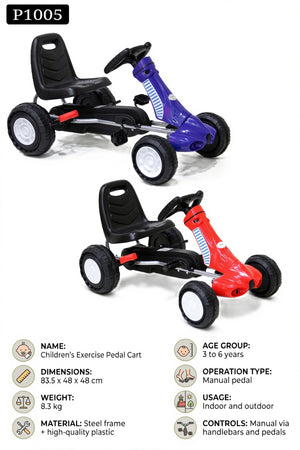 Kids Pedal Go Kart Manual Ride On Car Children Pedal Kart Baby Go Kart Ride On Bike Toy P1005