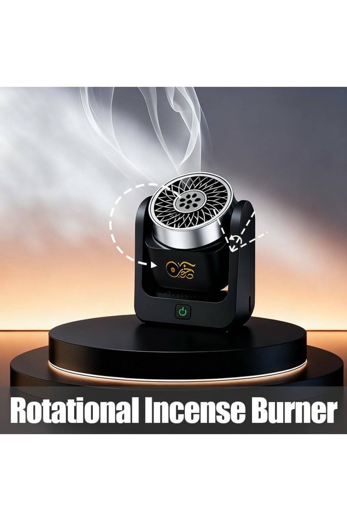 BK-77 Rotating Rechargeable Electric Bakhoor & Oud Burner