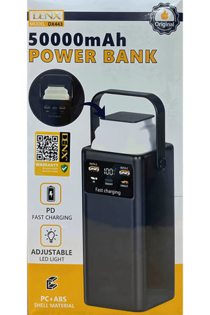 50000mAh Power Bank Fast Charging with LED Light High Capacity Powerbank Dual USB Output DX443