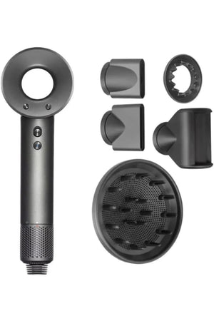 High Speed Ionic Hair Dryer, 6000 RPM, 1500W Power and 5 Different Heads, DX1347