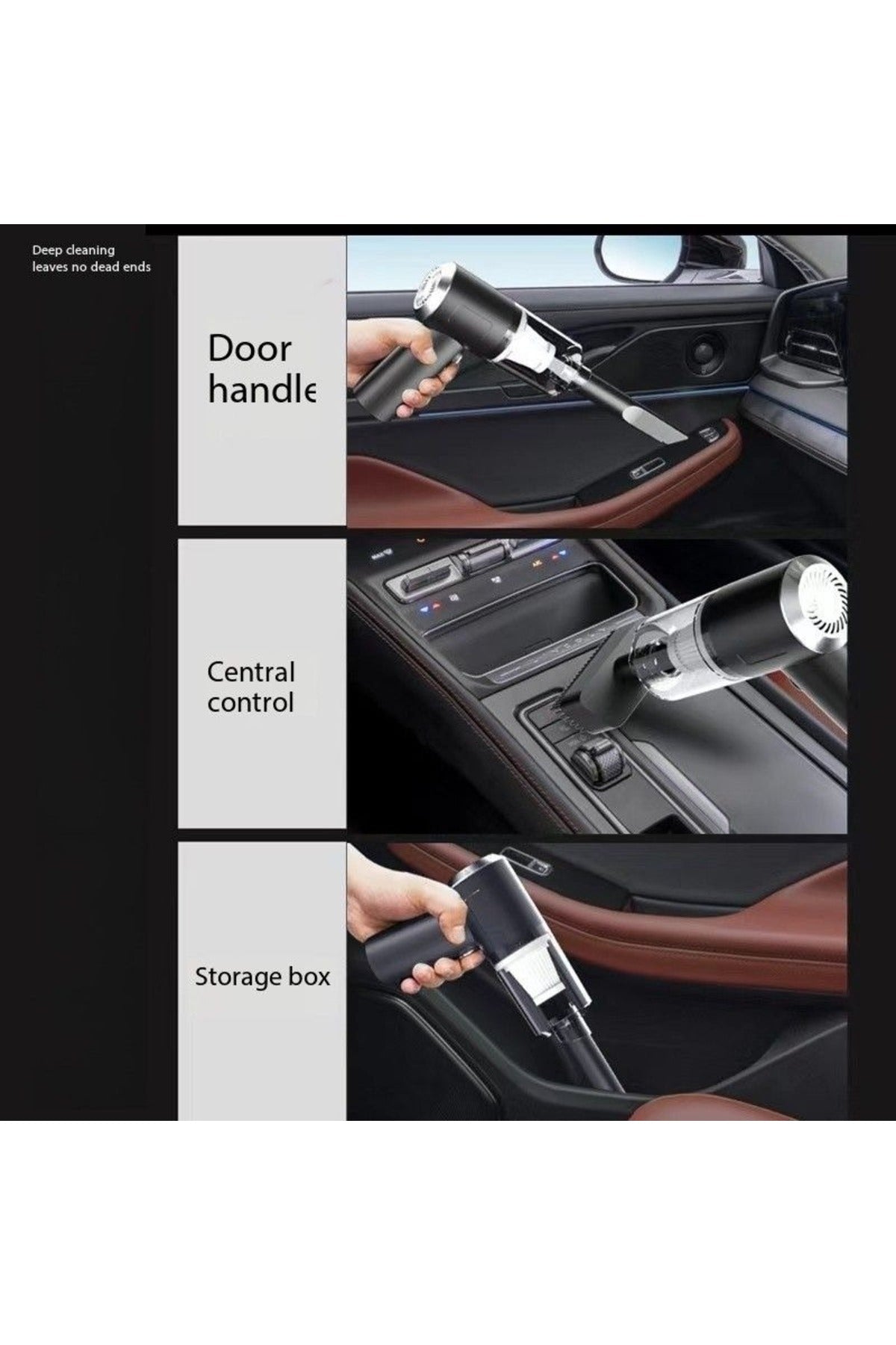 TEFONER Handheld Vacuum Cleaner 8000PA Wet Dry Dust Catcher for Car TE-CL016