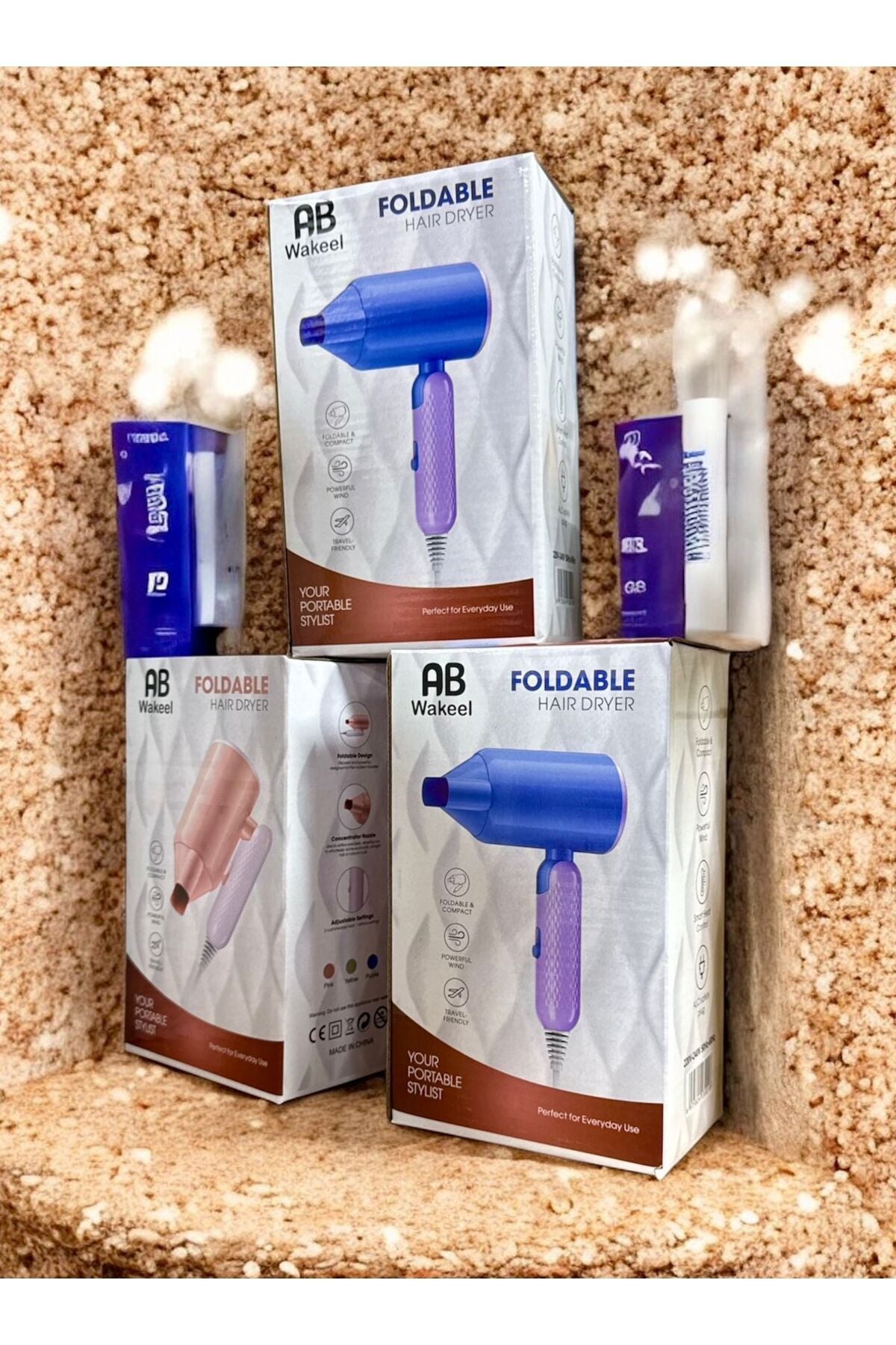Mini Foldable Hair Dryer, Portable Travel Hair Dryer,