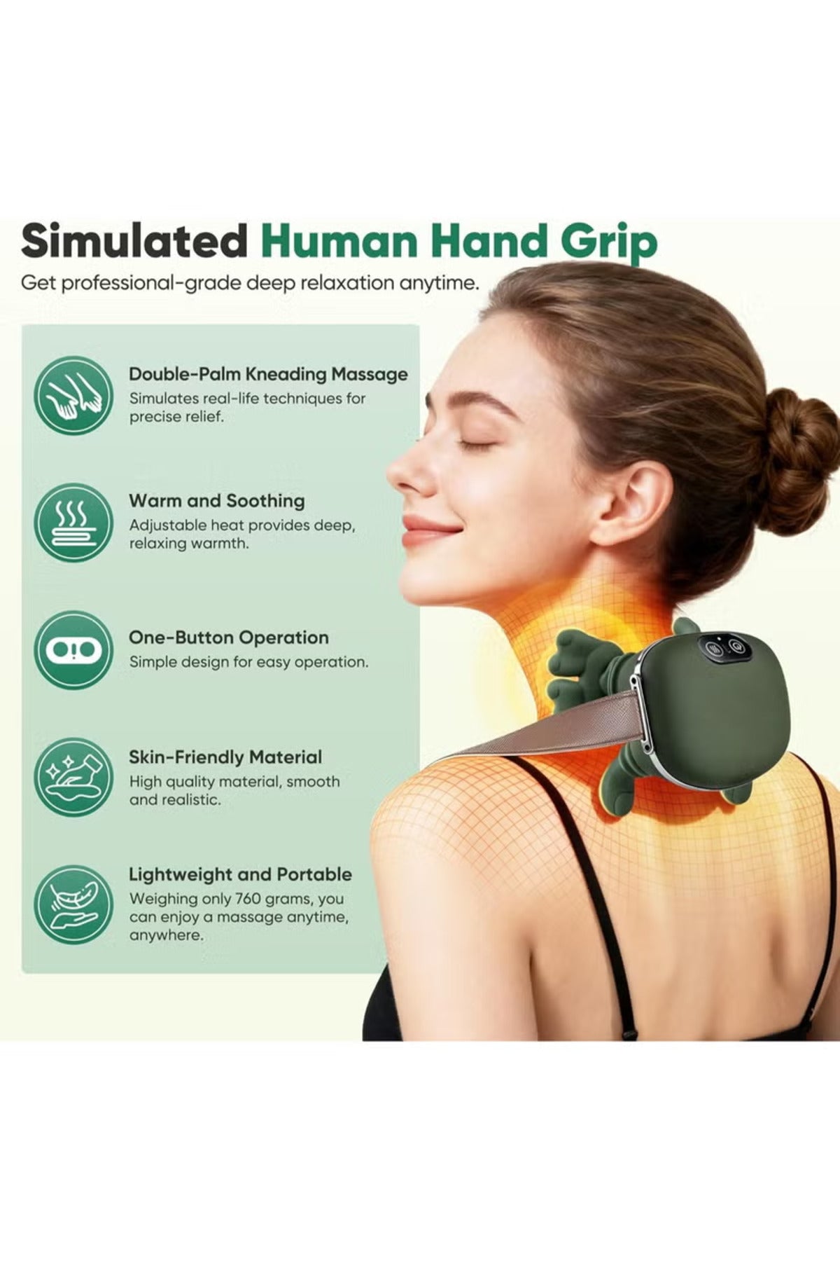 Electric Shoulder & Neck Massager Shiatsu Massager for Pain Relief, Back, Neck & Shoulder FH-670
