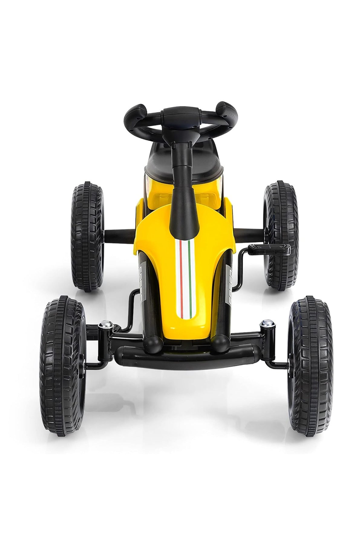 Kids Pedal Go Kart Car Manual Ride On Steering Wheel & Wheels No Battery Toddler Racing Kart P1003