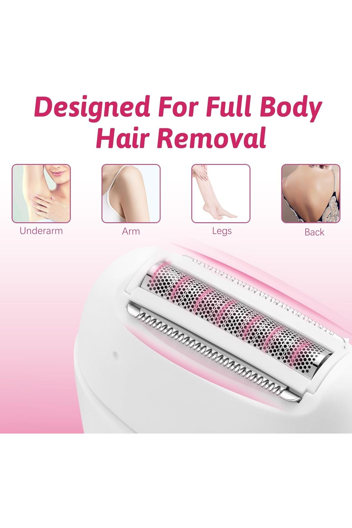 Professional Electric Hair Clippers Kit, Rechargeable with 4 Guide Combs for Men, V-739