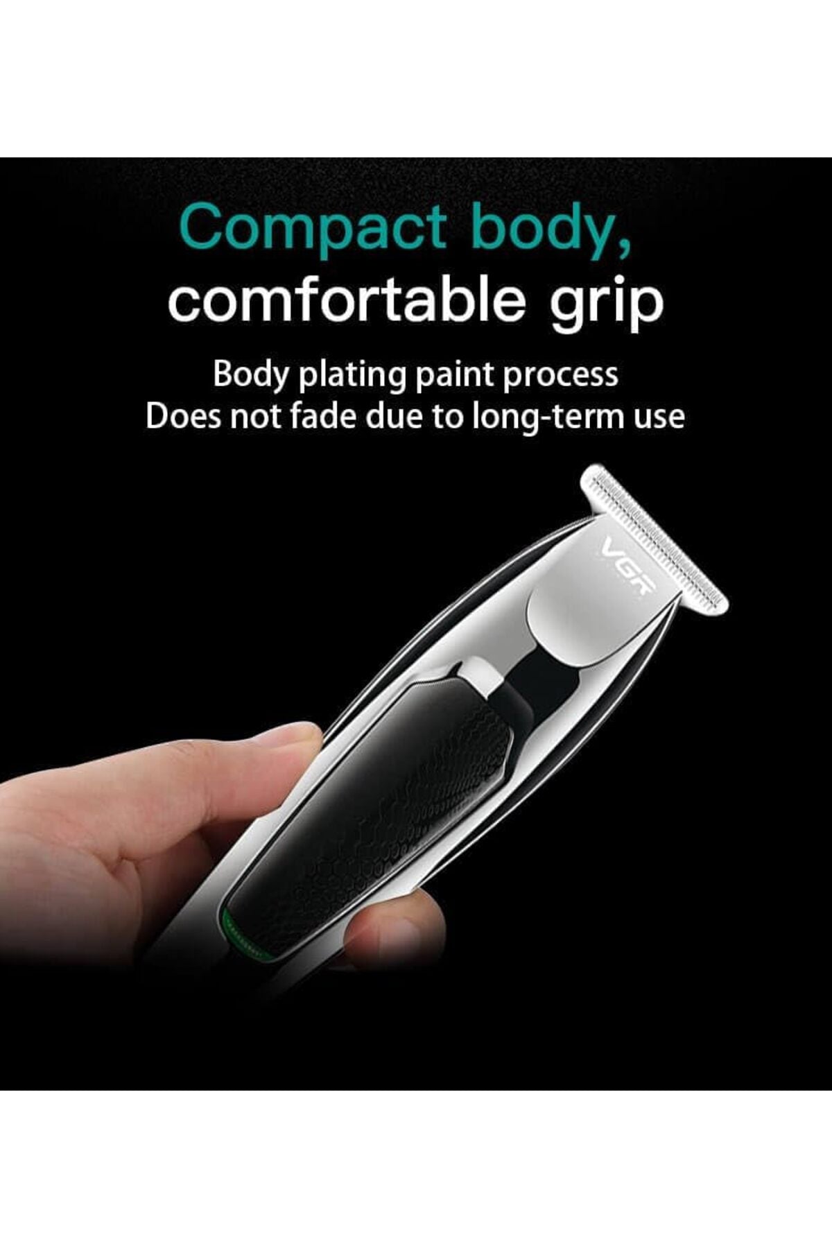 V-030 Professional Hair Trimmer Runtime: 100 min Trimmer for Men (Black)