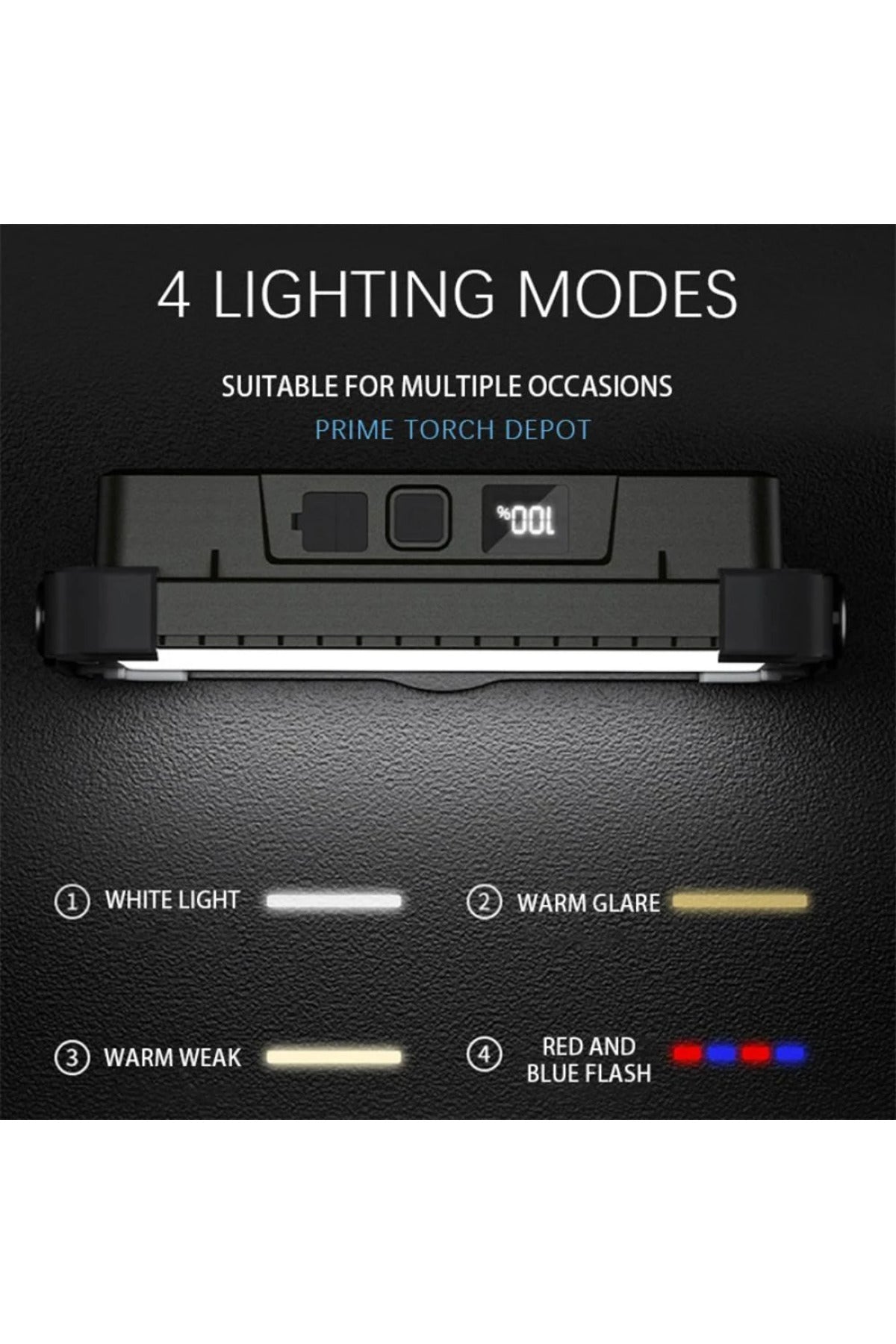 DENX DX2332 180W Rechargeable LED Work Light with Tripod, 8800mAh Battery and Solar Charging