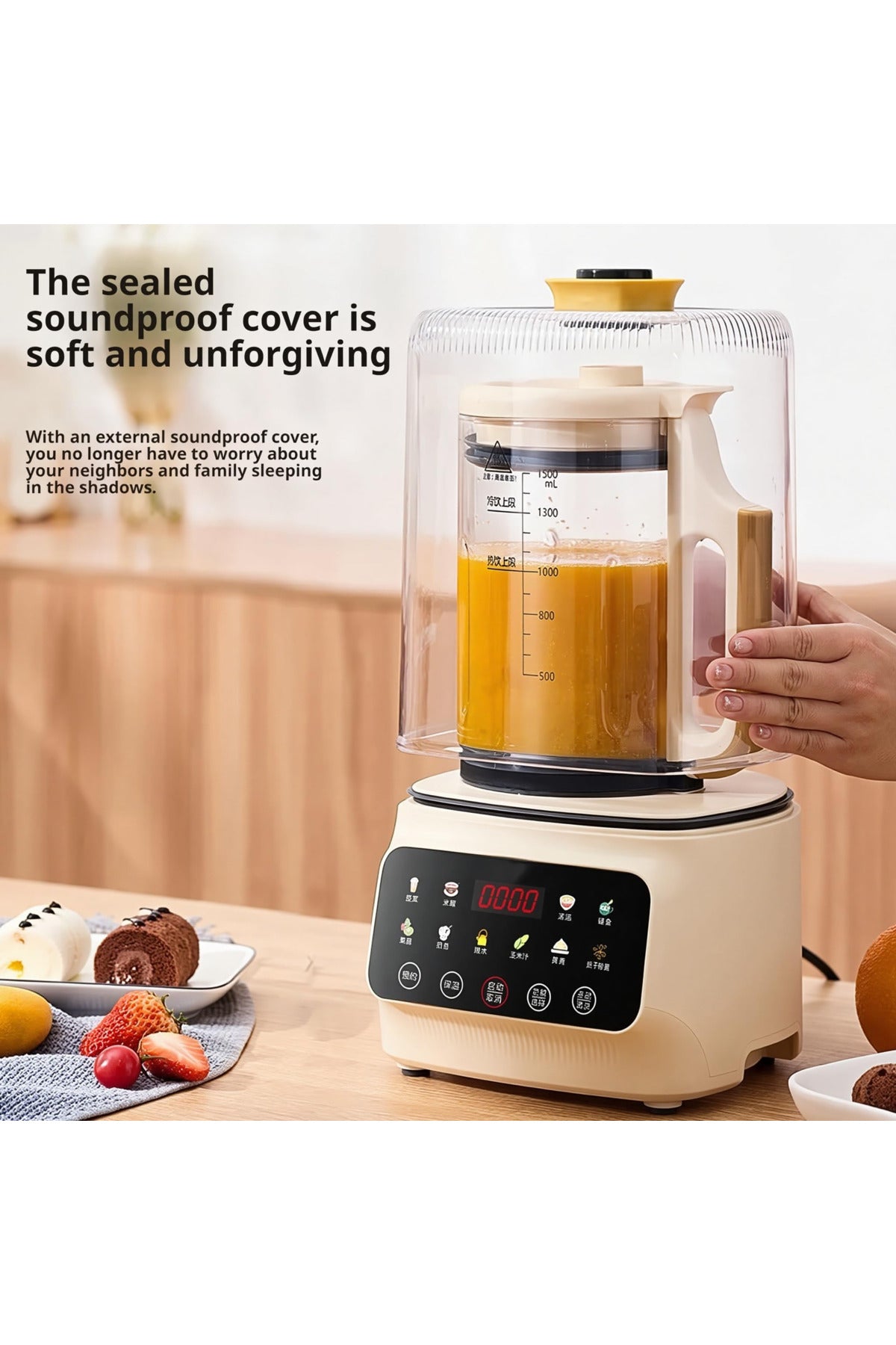 Smart Touch Blender & Soup Maker with 1.5L Glass Jar, Hot & Cold Blending DX2072