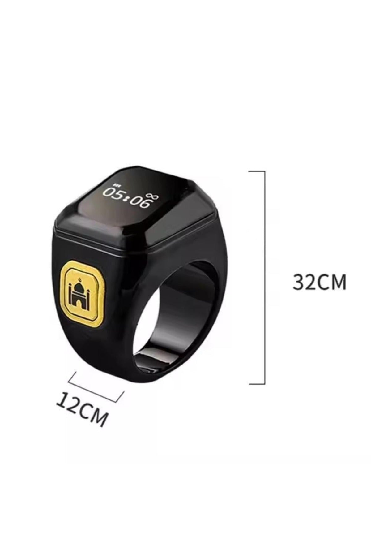 Smart Tasbih Counting Digital Electronic Tasbeeh Counter Zikr Ring, Prayer Reminder & Time Display