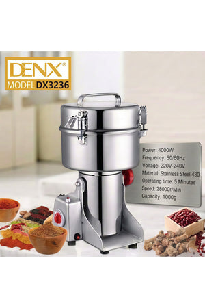 DENX 4000W Electric Coffee Grinder 1000g Using for Grinding Coffee/Beans/Spices/Grains/Nuts, DX3236