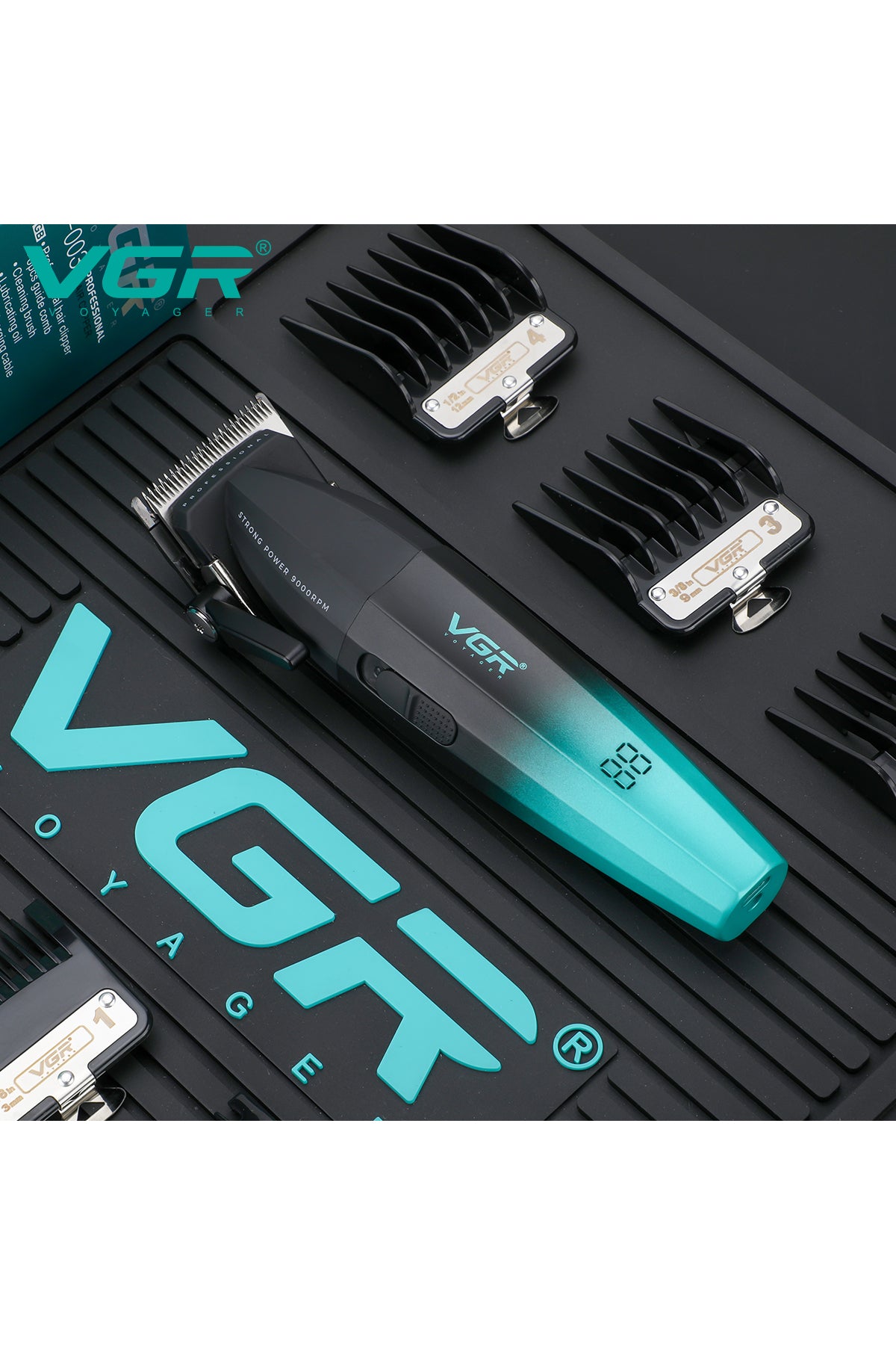 V-003 Hair Clipper, Professional Hair Trimmer, Cord/Cordless Rechargeable Hair Cutting