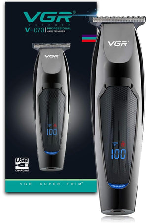 V-070 Professional Hair Trimmer, 120 Minutes Running Time, Men's Shaver (Black)