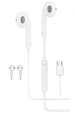 DENX HIFI Music Wired Headphones for iPhones Earbuds, Powerful Bass Type-C Compatible, DX301-B
