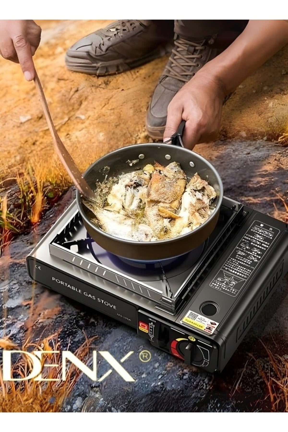 Portable Gas Stove for Travel and Camping | 2.8 kW | 220 Gas Capacity