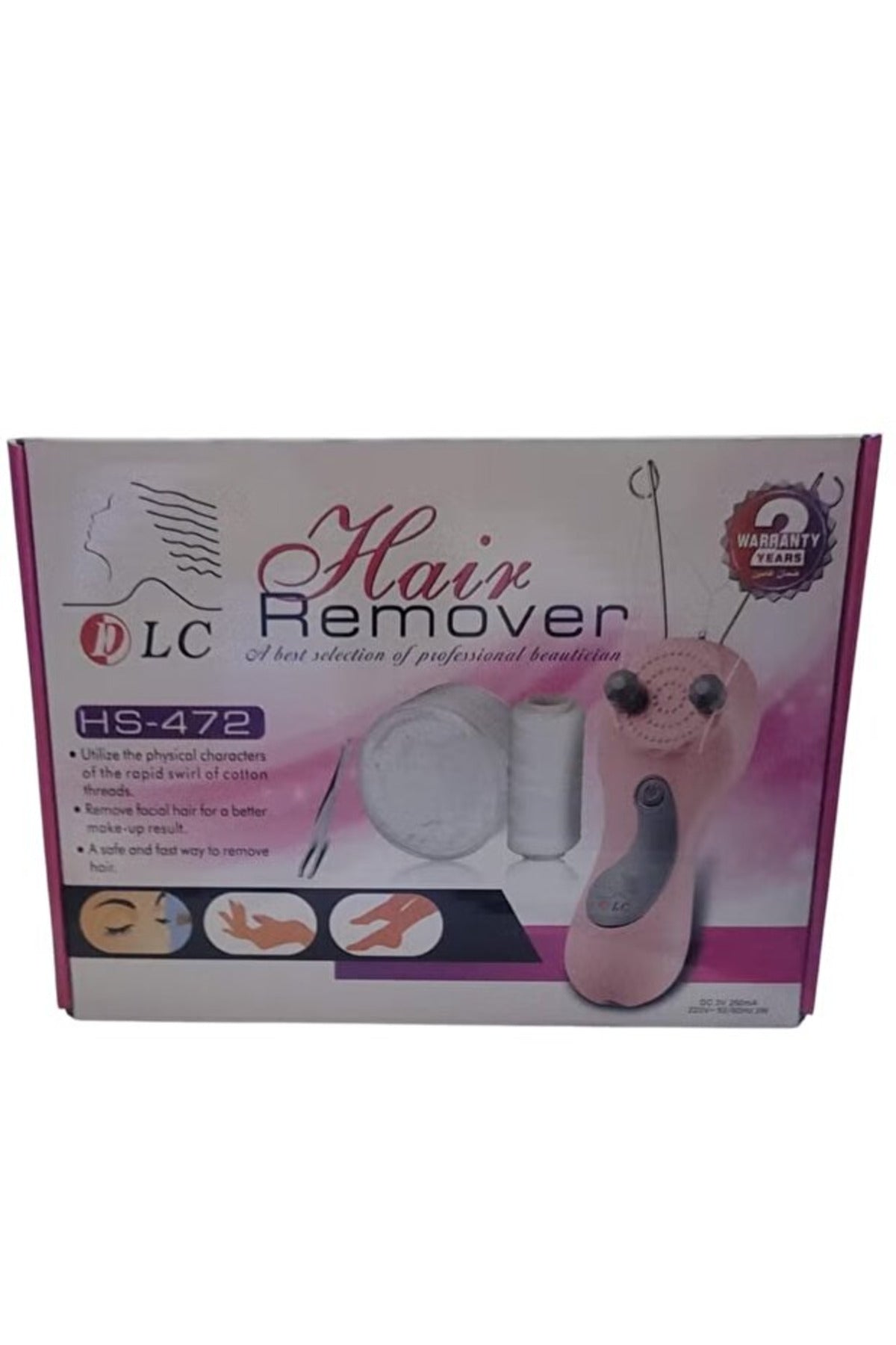 DLC Thread Hair Removal Machine – Electric Facial Threading Device for Women HS-472