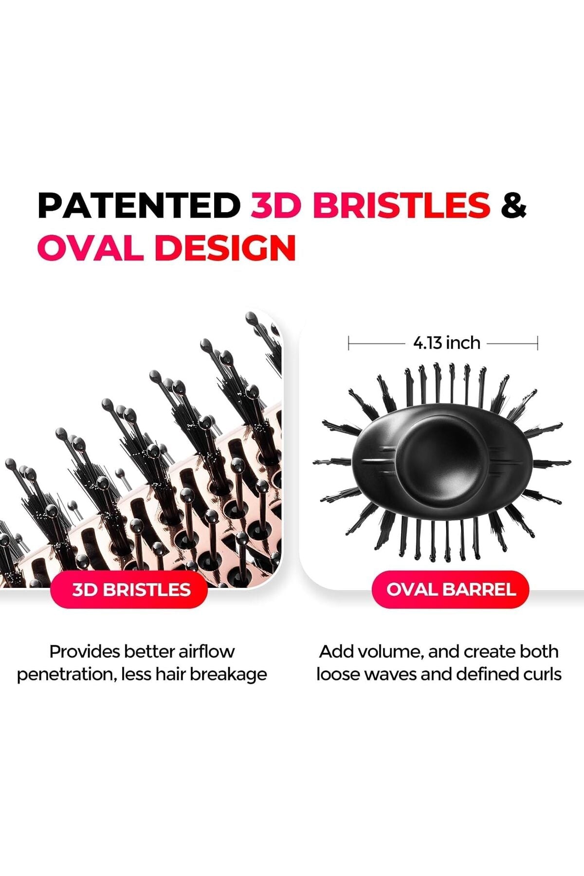 5-in-1 Hair Dryer Brush Set, Hot Air Styling Tool with Dryer, Curler, Straightener, DX1381