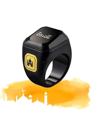 Smart Tasbih Counting Digital Electronic Tasbeeh Counter Zikr Ring, Prayer Reminder & Time Display