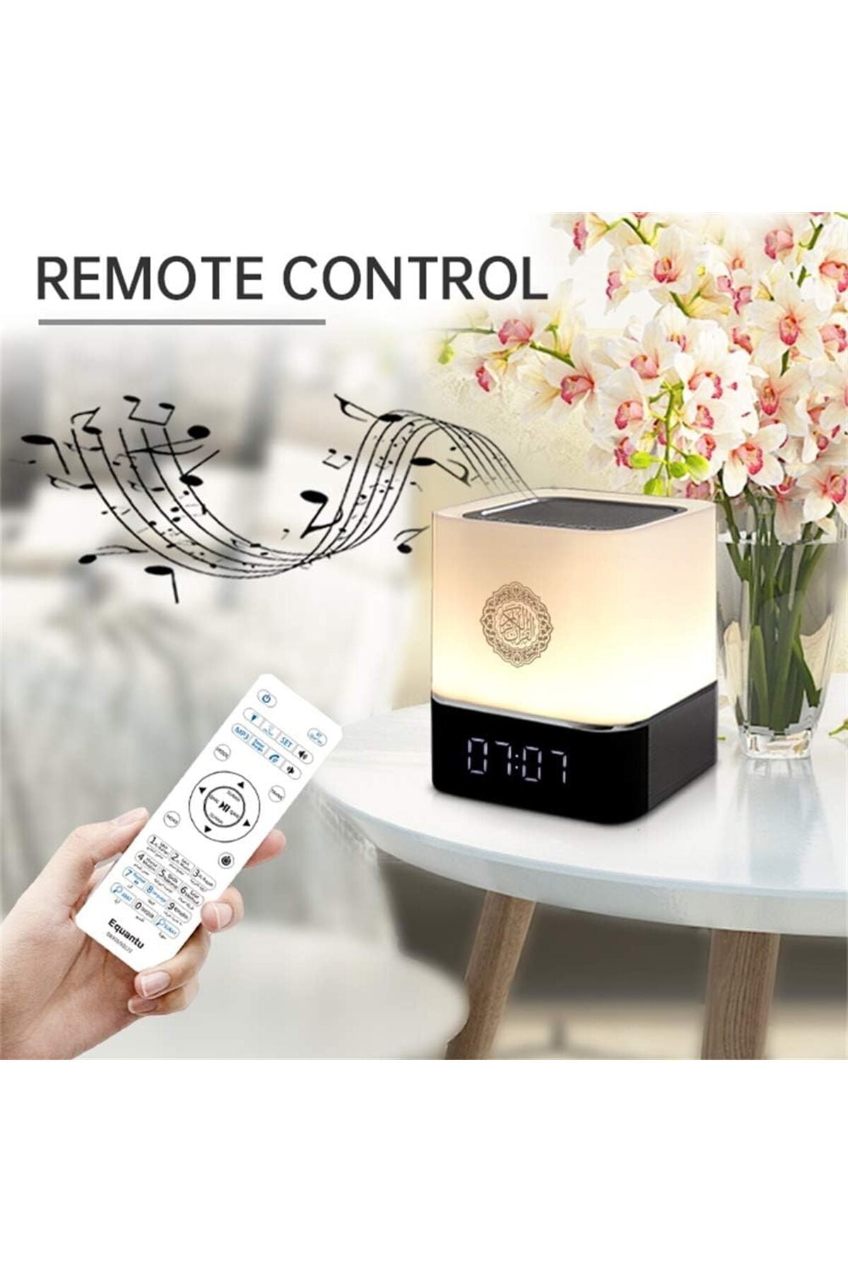 Illuminated Quran Speaker with Bluetooth and App Control - Al-Khatma Brand DH-79002
