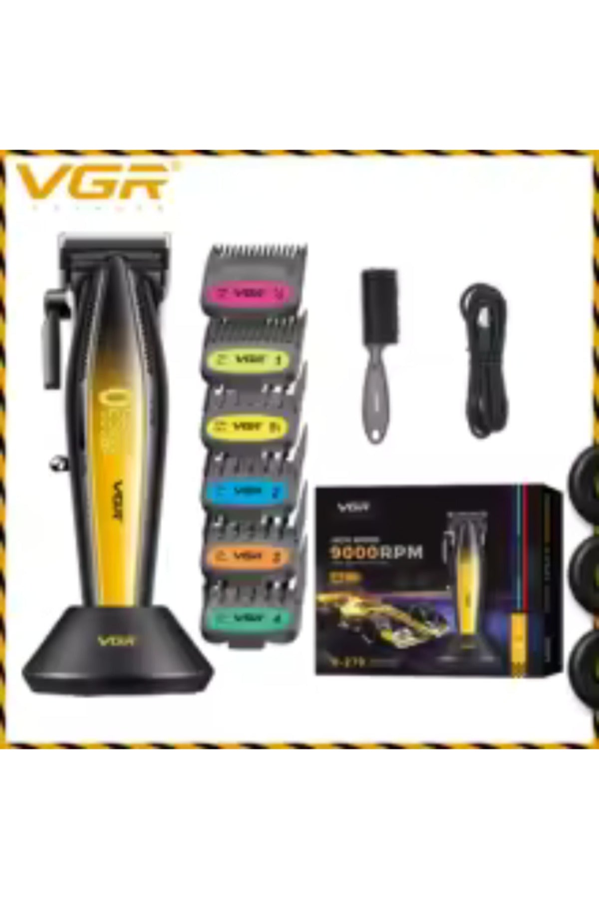 270 Hair Clipper for Men Professional Low Noise Wireless High Speed 9000 RPM