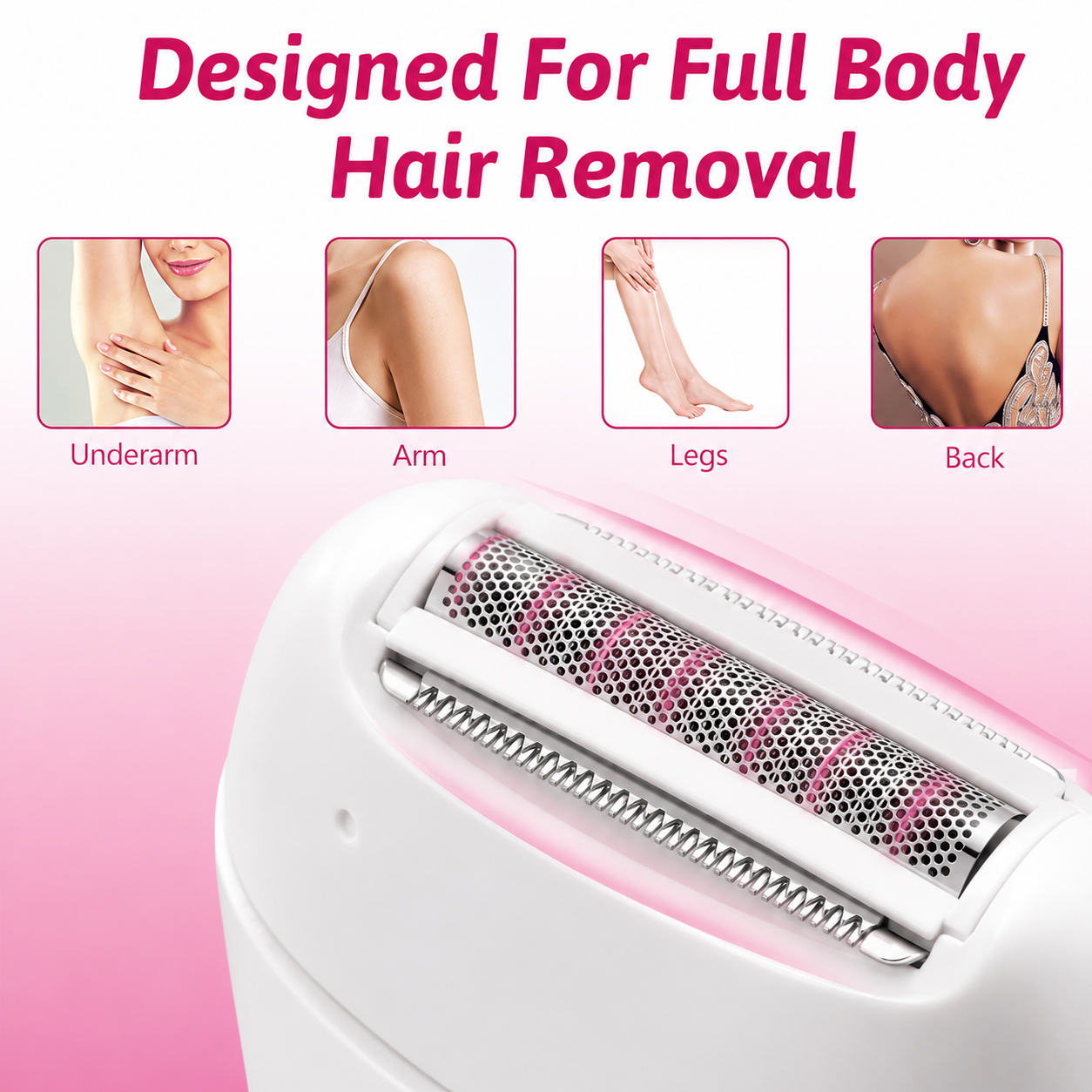 Professional Electric Hair Clippers Kit, Rechargeable with 4 Guide Combs for Men, V-739
