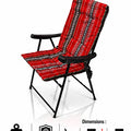 Folding Camping Chair with Armrests, Foldable Beach And Garden Chair, Picnic Chair, Sports Chair and Outdoor Chair, 45x45x90